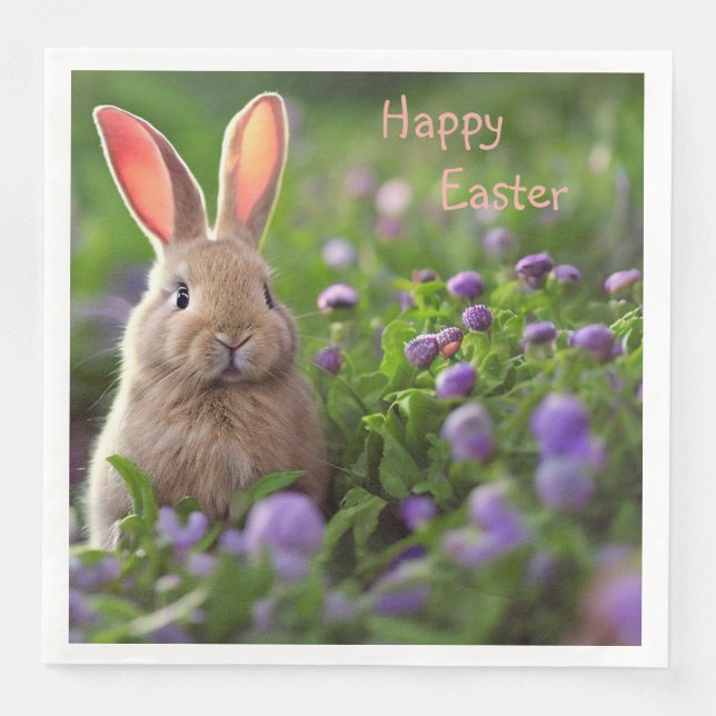 Cute Bunny Pappersservett (Framsida)