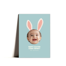 Cute Bunny Påsk Hälsning-fotokort Julkort