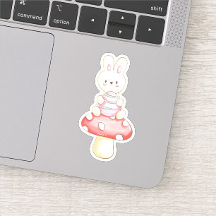 Cute Bunny Påskägg Mushroom Vinyl Sticker Klistermärken