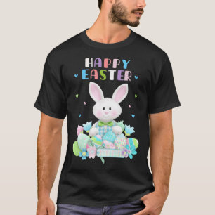 Cute Bunny Pastel Vår Eggs Hunt Rabbit Lycklig Ea T Shirt