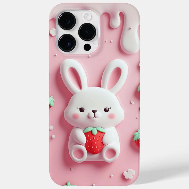 Cute Bunny Phone Case - Kawaii Rabbit (Baksida)