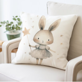 Cute Bunny Pillow, Star Trollspö Rabbit Kudde