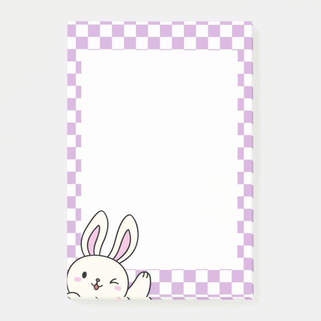 Cute Bunny PostIT-anteckningar Post-it Block (Framsida)