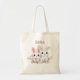 Cute Bunny Printed Tygkasse