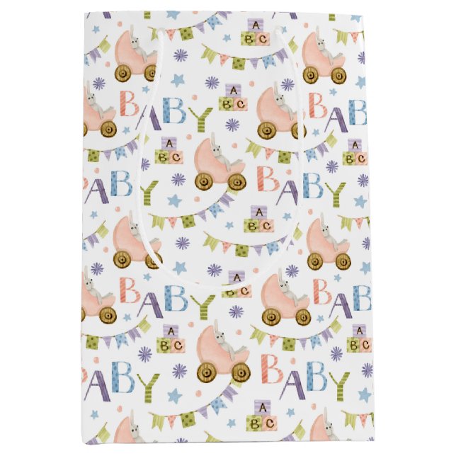 Cute Bunny Rabbit Baby Shower (Framsidan)