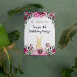 Cute Bunny Rabbit Birthday Party Sign Poster<br><div class="desc">A cute bunny rabbit birthday party sign - fun for all ages</div>