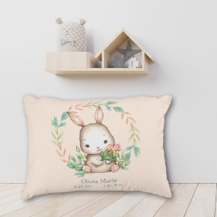 Cute Bunny Rabbit Löv WAN Baby Nursery Prydnadskudde