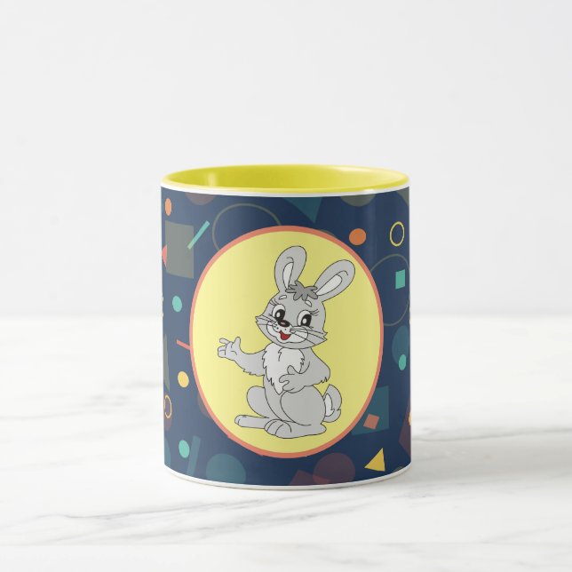 Cute Bunny Rabbit Mugg (Center)