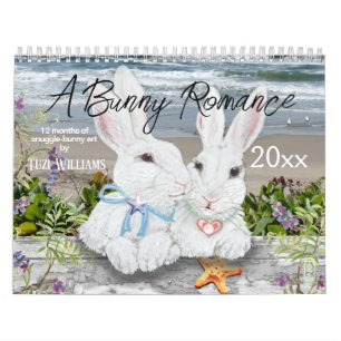Cute Bunny Rabbit Nature Art Woodland Garden Kalender