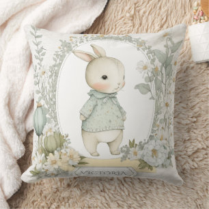 Cute Bunny Rabbit Personlig Kudde