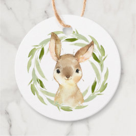 Cute Bunny Rabbit Tack Gåvor Etiketter