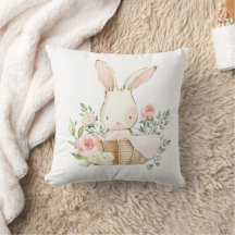 Cute Bunny Rabbit Watercolor Nursery