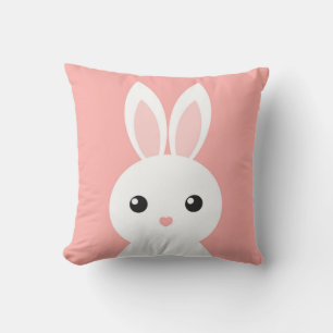 Cute Bunny rosa Dekorativ kudde