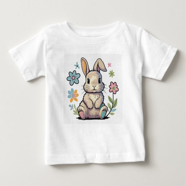 Cute bunny shirt for your kid t shirt (Framsida)