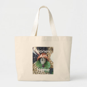 Cute Bunny Snacking Jumbo Tygkasse