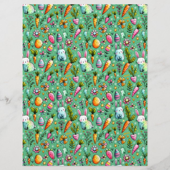 Cute bunny, temat Påsk-skrot papper (Framsida)