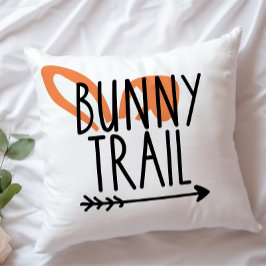 Cute Bunny Trail Bunny Öron Orange Påsk Kudde