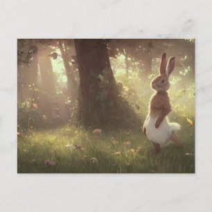 Cute Bunny-vykort Vykort