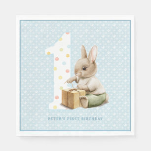 Cute Bunnys första födelsedag Pappersservett