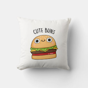 Cute Buns Funny Burger Pun Kudde