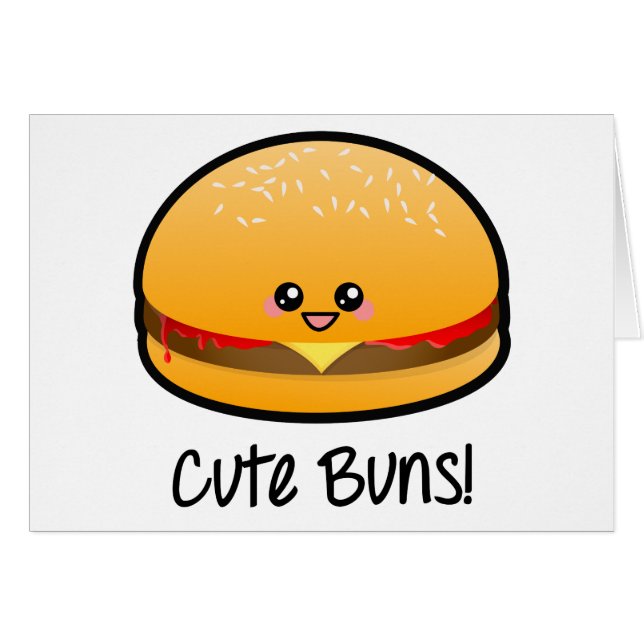 Cute Buns Hälsningskort (Framsidan Horizontal)