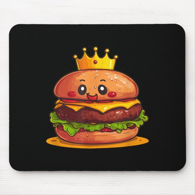 Cute Burger With Crown And Kingdom Costume  Musmatta (Framsidan)