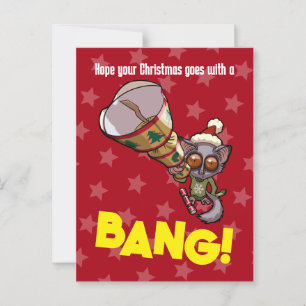 Cute Bush Baby, Bonbon Bang! Tecknad Vykort