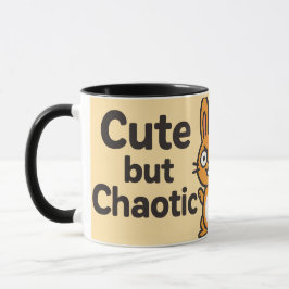 Cute but Chaotic - Lustigt och tilltalande design Mugg