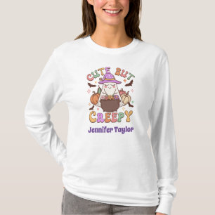Cute but Creepy, Girly Ghost halloween T Shirt