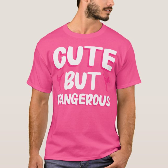 Cute but Dangerous Kickboxing T Shirt (Framsida)