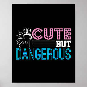 Cute but FARLIG Martial Arts Unicorn Poster
