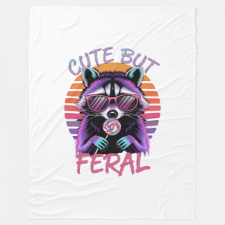 Cute but Feral | Mysigt Blankett för Vild Souls Fleecefilt