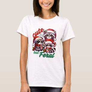 Cute but Feral Raccoon jul T Shirt