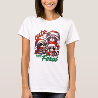 Cute but Feral Raccoon jul T Shirt