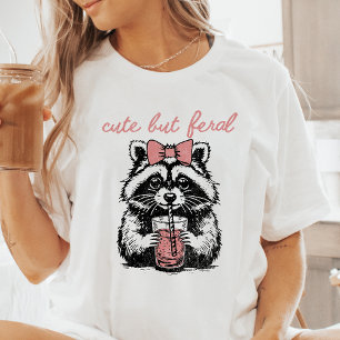 Cute but Feral Raccoon T Shirt