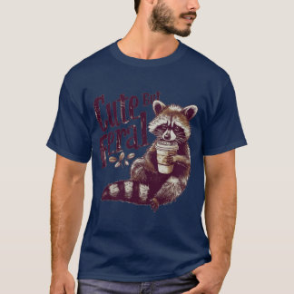 Cute But Feral Vintage Raccoon For Men vintage gif T Shirt
