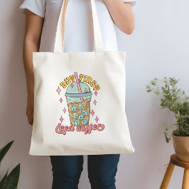 Cute but first Iced Coffte Tote Bag Tygkasse