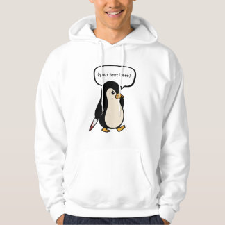 Cute but mischevitous penguin hoodie