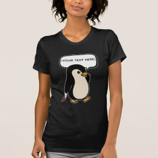 Cute but mischevitous penguin t shirt