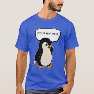 Cute but mischevitous penguin t shirt