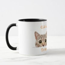 Cute but psycho cat 11oz tvåtonskaffe Mugg