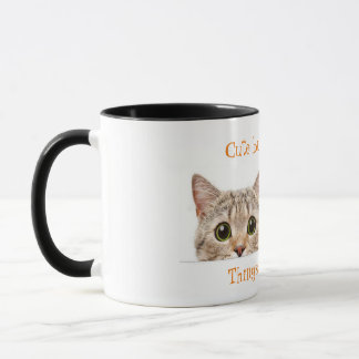 Cute but psycho cat 11oz tvåtonskaffe Mugg