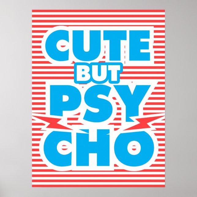Cute but Psycho, modell 2 Poster (Framsidan)
