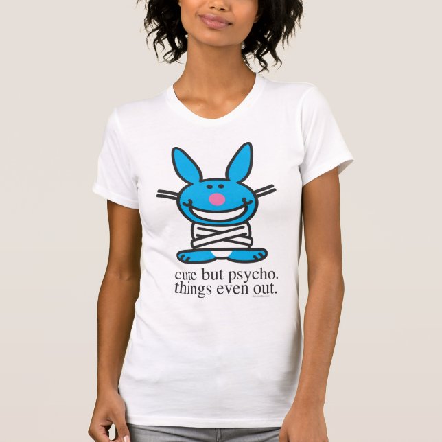 Cute but Psycho Tee Shirt (Framsida)