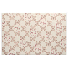 Cute Butterflies & Anpassningsbar Monogram Mönster Tyg