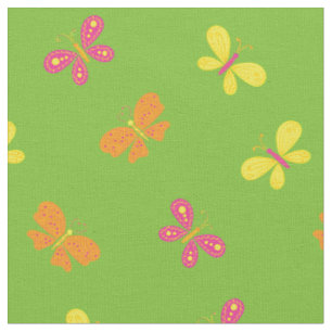 Cute Butterflies Kids Butterfly Tecknad Tyg