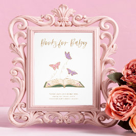 Cute Butterflies Storybook | Bokar för Baby Fototryck
