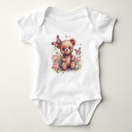Cute Butterfly Bear T Shirt
