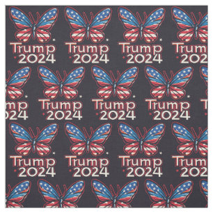 Cute Butterfly Donald Trump 2024 Kvinnliga flickor Tyg