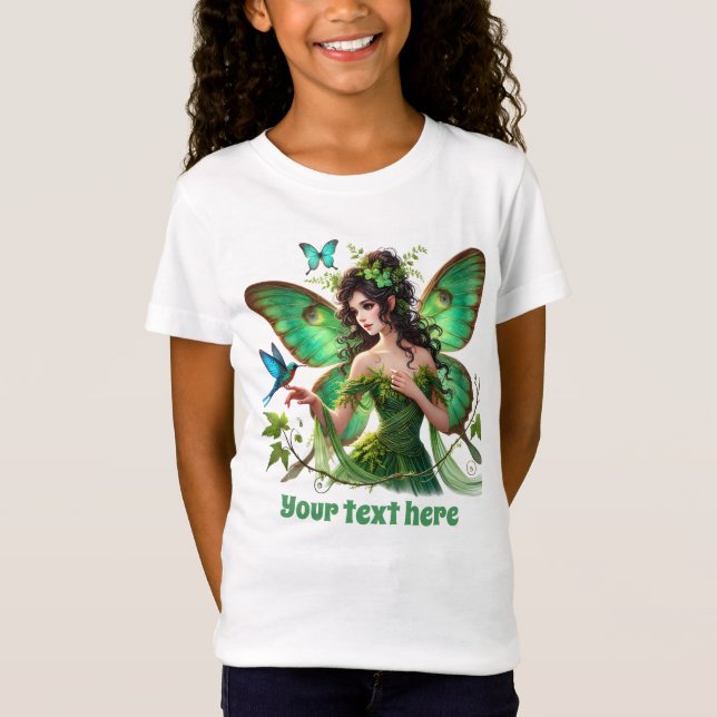 Cute Butterfly fantasy Unicorn-anpassade T Shirt (Framsida)